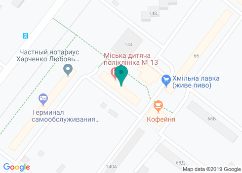 Харьковская городская детская поликлиника № 13, Стоматологический кабинет - на карте